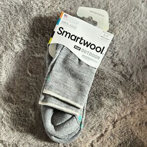 Womens Smartwool PhD Outdoor Small Lt Crew Merino Wool Gray Grey